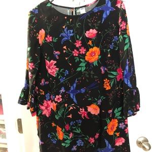 Floral long sleeve dress